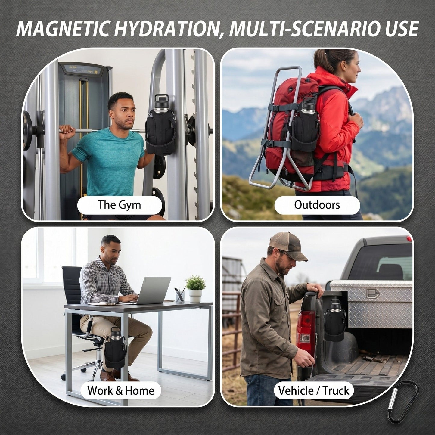 HydraFlex Magnetic Bag - Your gym essentials elevated.