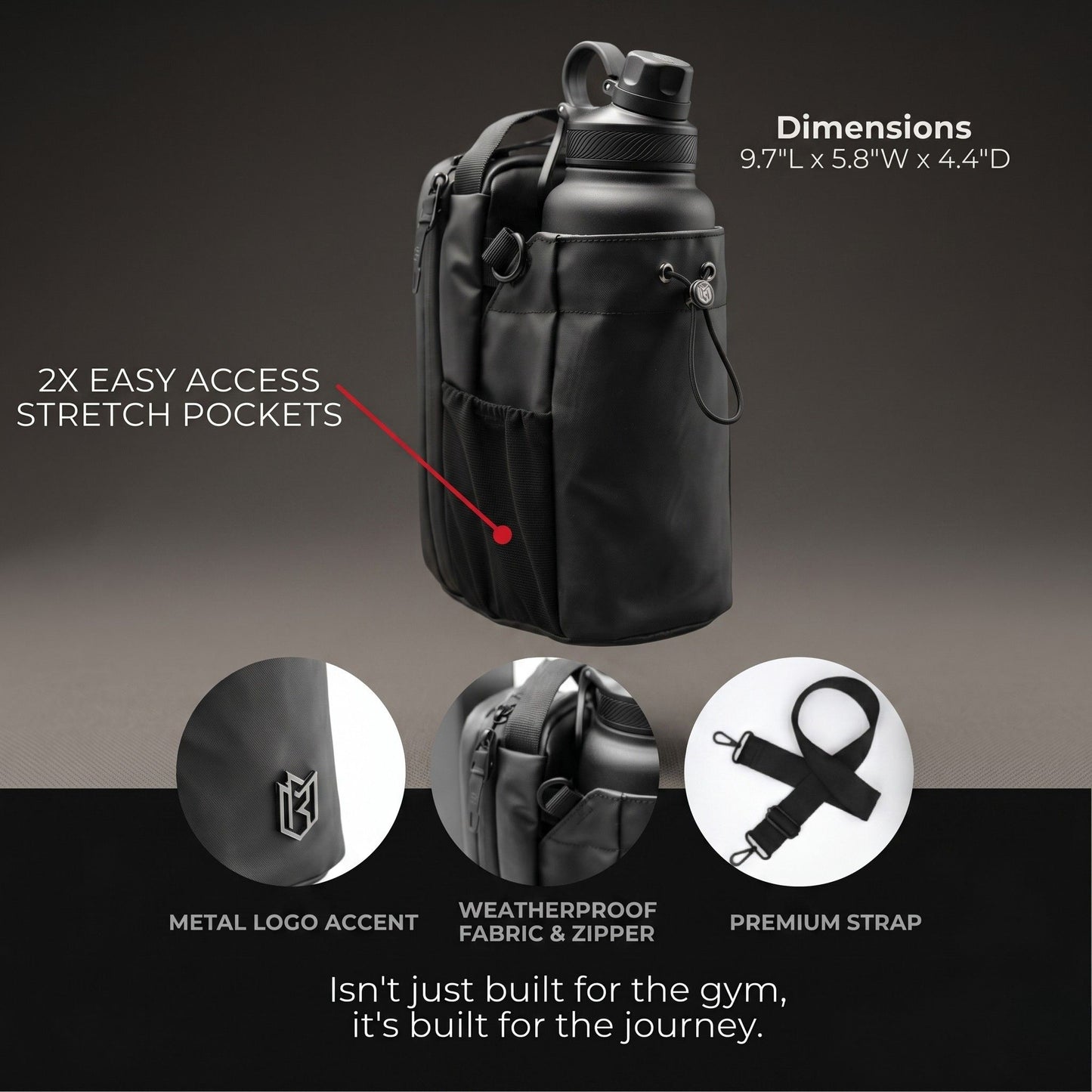HydraFlex Magnetic Bag - Your gym essentials elevated.